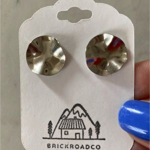 Vintage 1980s silver stud earrings